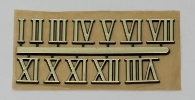 Stick on clock numbers roman numerals art craft dial sticking gold self adhesive