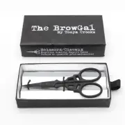 The BrowGal Eyebrow Scissors By Tonya Crooks (Black)