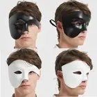 Plastic Phantom Half Face Mask Lightweight Carnival Costume Props
