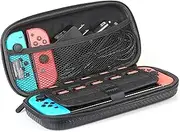 Amazon Basics Carrying Case for Nintendo Switch and Accessories - 10 x 2 x 5 Inches, Black