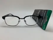 E137 Foster Grant Reading Glasses Readers crystal vision ALDEN BLACK 1.75