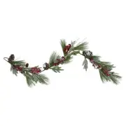 Northlight 70" Bells Berry Pine Cone Frost Frocked Artificial Christmas Garland