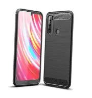 Case Compatible with Xiaomi Redmi Note 8T Case, Carbon Fiber Texture Black