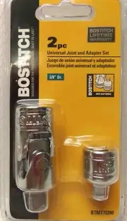 Bostitch 3/8" Drive Universal Joint & Adapter 3/8" to 1/4" 2 Pc Set NEW