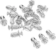 20pcs Extra Short Door Anchors Hollow Wall Anchor Kit Drywall Screws Set