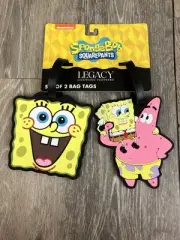 Nickelodeon SpongeBob SquarePants Bag Luggage Tags Set Of 2