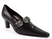 Kind Women's Classic Pumps Dark Brown Pointy Toe Korean Size 225, Us Size 5.5