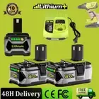 18V 9AH/5AH For Ryobi One& Plus P108 Lithium New Battery RB18L50 P104 or Charger