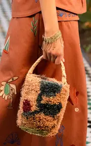 [ALÉMAIS] Michelle Tufted Mini Bucket Basket