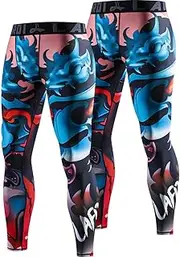 [LAFROI] YSK08 Men's Quick Dry Compression Waistband Leggings