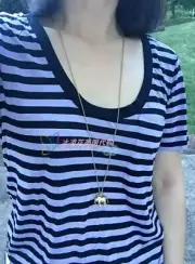 NEW WITH TAG Club Monaco CM White Black Stripe Cutout Top S