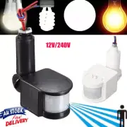 12/240V Motion Sensor Infrared PIR Movement Detector Outdoor Sensor Light Switch