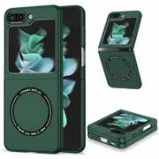 For Samsung Galaxy Z Flip 5 Magsafe Magnetic Wireless Charging Shockproof Case Cover (Green)