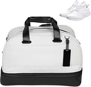 Ruhnjyg Multiple Pockets Golf Bag - Large Capacity Adjustable Strap Travel Bag - Sports Water Resistant Casual Outdoor Bag for Hiking, Walking, Climbing, Riding