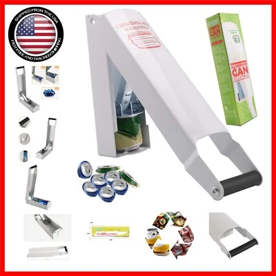 Efficient 16 oz Metal Can Crusher - Space-Saving Soda Smasher with Grip Handle
