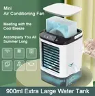 Mini Air Conditioner Portable Humidifier Fan Dual Spray Ultrasonic Atomisation