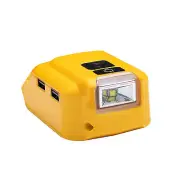 Protable DCB090 Battery Adapter For DEWALT 14.4V-20V USB Power Source Charger