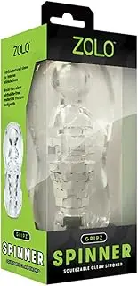 Zolo Gripz - Spinner - Clear Stroker Sleeve