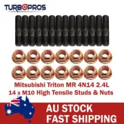 High Tensile Manifold&Turbo Charger Stud Kit For Mitsubishi Triton MR 4N14 2.4L