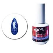 WAVE - UV LED Gel Nails Polish Glitter Titanium 19 Steel Blue