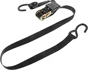 EXAOMBLE Cargo Tie Down Strap Ratchet Lashing Straps with Dual Hooks for Trucks Motorcycles and Luggage Transport