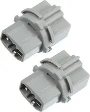 ACROPIX Backup Reverse Light Bulb Lamp Socket Holder 33513-S50-003 for Honda Accord 4-Door 1998-2012 Plastic Gray (Set of 2) Car Parts