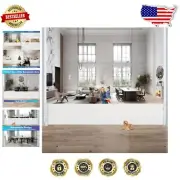 170 Inch Extra Wide Retractable Baby Gate for Indoor & Outdoor Use - White
