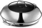 HexClad Hybrid Nonstick 35 cm Frying Pan with Steel Lid, Oven Safe