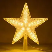 8.5 Inch Christmas Tree Topper Star Treetop LED Warm White AAA Battery Operated