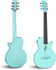 Enya Nova Go Carbon Fiber Acoustic Guitar 1/2 Size Beginner Adult Travel. Blue