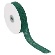 1" Wide 10 Yards Burlap Fabric Ribbon Jute Crafts Roll Wrapping Green
