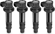 4Pcs Ignition Coil F6T558 F6T560 Compatible For Yamaha YZF R1 R6 R6S VMX V Max 2002-2017 FZ1 FZ8 RS SR Nytro 5VY-82310-00-00 5VY823100000