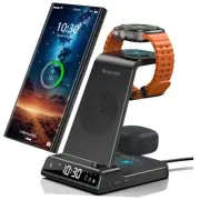Wireless Charger for Samsung Charging Station, 3 in 1 Android Phone Wireless