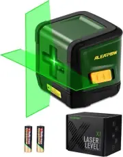 ALEAPOW Self-Leveling Laser Level 100ft 30m Green Horizontal&Vertical Line 360°
