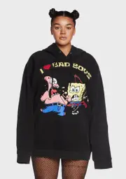 [Dolls Kill x SpongeBob] Plus Bad Boys 4 Life Graphic Hoodie