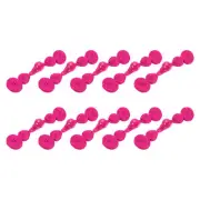 10 Pairs Faux Pearl Chinese Closure Buttons (Rose Red)