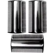 Favorict (3 Pack) 3.5" Pocket Hair Comb Beard & Mustache 2 Sides Combs for