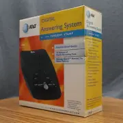 AT&T Digital Answering Machine System Model 1718 Time & Day Stamp Black Rare