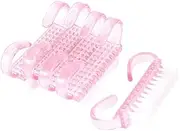 XYWHPGV Finger Toe Nail Manicure Pedicure Cleaning Scrub Brush Care Tool 5pcs Clear Pink(7b232 8d592 aa564 ef674 068c8 3efed