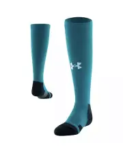 NEW Under Armour UA Soccer Over-The-Calf Socks Youth 13.5K-4.5Y Anti-Odor Teal