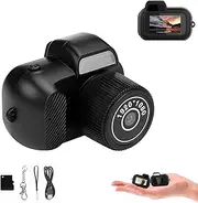 Zoomu Mini Camera Keychain, Mini Keychain Camera, 1080p Hd Retro Cameras with Sd Card, with Led Flash Light and Hd Screen, Eight Filters, 100 Mins Battery Life (with 8g Card)