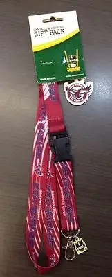 23010 MANLY SEA EAGLES NRL RUGBY LEAGUE LANYARD & KEYRING KEY RING PACK