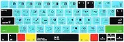 HRH Davinci Resolve Shortcuts Hotkey Silicone Keyboard Cover Skin for MacBook New Pro with Touch Bar 13 Inch and 15 Inch (A1989/A1706,A1990/A1707) 2018 2016 2017 Release with Touch ID US Layout