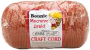 Pepperell Bonnie Macrame Craft Cord 6mmX100yd-Rust BB6-100-022