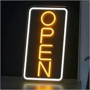 Sign Lamp Open Neon Sign Business Powered Adjustable Brightness LED Light USB For Party Bar Salon Coffee Stores Hotel Wall Decor 23cm×42cm