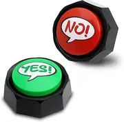 Yes No Sound Buttons, Right Wrong Answer Buzzers, Easy Game Buttons, Talking YES and NO Buzzers
