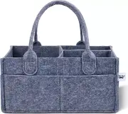 - Baby Diaper Caddy Organizer, Charcoal Gray, Diaper Organizer, Car Diaper Caddy