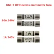 UNI-T Multimeter Ceramic Fuse 4PCS 10A 250V and 1A 250V for UT61a/b/c/d/e Meters