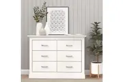 6 Drawer Chest of Drawers Dresser | Chic Storage Solution for Stylish Bedroom