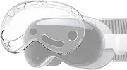 Geekria VR Headset Protective Shell Compatible with Apple Vision Pro, TPU Soft Screen Protector, Light & Durable Front Face Cover Accessories Comprehensive Protection for VR (Clear)